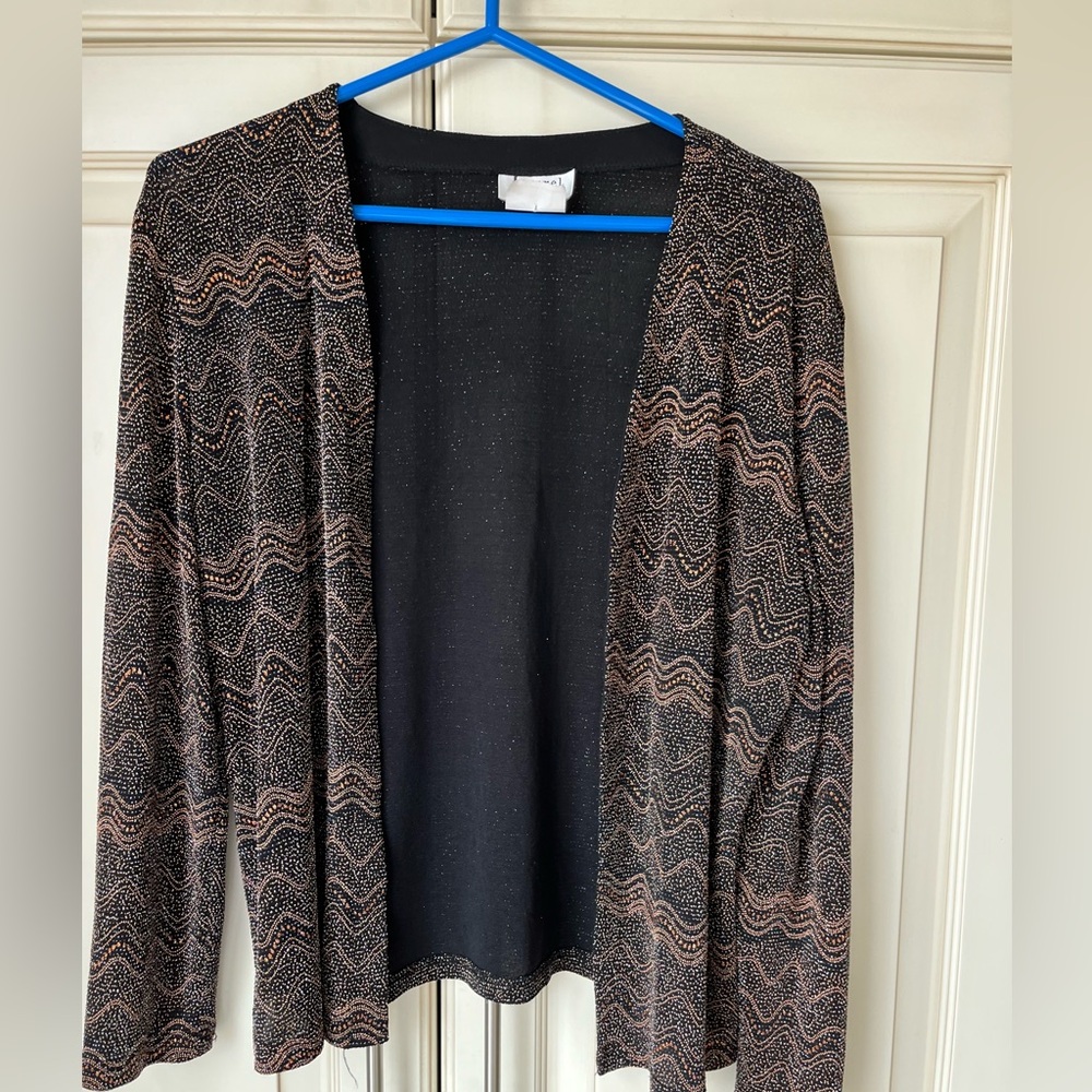 🍋 Laurel light cardigan/ jacket beautiful details, unique piece. Medium.